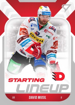 David Musil Pardubice Tipsport ELH 2022/23 SportZoo 2. serie Starting LINEUP #SL-33